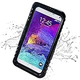 Galaxy Note 4 Waterproof Case, iThrough Waterproof, Dust Proof, Snow Proof, Shock Proof Case with Touched Transparent Screen Protector, Waterproof Protection up to 20ft, Heavy Duty Protective Carrying Cover Case for Samsung Galaxy Note 4 (Black)