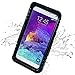 Galaxy Note 4 Waterproof Case, iThrough Waterproof, Dust Proof, Snow Proof, Shock Proof Case with Touched Transparent Screen Protector, Waterproof Protection up to 20ft, Heavy Duty Protective Carrying Cover Case for Samsung Galaxy Note 4 (Black)