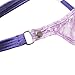 YiZYiF Men's Jacquard Lace See-Through Sissy Pouch Underwear Purple Large