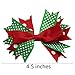 QtGirl Christmas Hair Bows Ribbon Hairbow Alligator Clips for Teenager Kids in