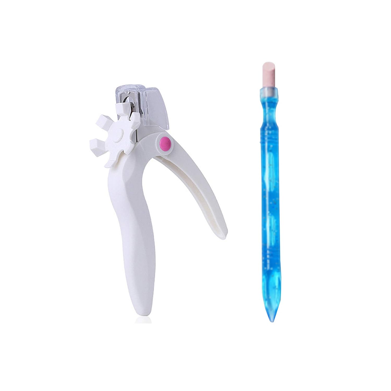 Gofypel Nail Clipper Acrylic Nail Cutter Stainless Steel Nail Tips with 1 Nail Polish Carving Pen for Gel False Nails Trimmer Nail Art Manicure Tools: Beauty