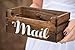 Mail Holder - Mail Organizer - Rustic Mail Holder - Wood Mail Holder - Housewarming Gift - Personalized Gift - Rustic Office - Storage Box