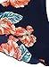 Futurino Women's Off Shoulder Floral Print Long Bell Sleeve Crop Top Blouses