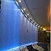 CHINLY 16W Remote RGBW fiber optic curtain light 300pcs 1.0mm flash point 9.8ft waterfall sensory light kit