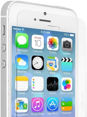 Premium Tempered Glass Screen Protector For iPhone 5S / 5 / 5C - Scratch Proof, Shatterproof Screen Guard, Oleophobic Coating, Explosion Proof Protective Anti Glare Safety Display Film, Anti Fingerprint/Smudge Screenprotector Shield - Support Flawlessly On Touch Screen Mobile Cell Phone, Clear Transparent Glass