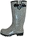 Nomad Footwear Women's Puddles Rain Boot, Grey/White Herringbone, 8 M US