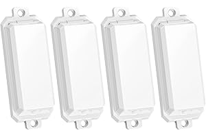 CLYMENE Light Switch Cover Guard, Child Proof Wall Switch Cover Keeps Lights or Switches from Being Accidentally Turned ON or OFF, Rocker Style (White, 4 Pack)