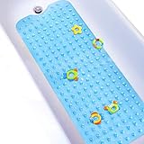 Baobë Bathtub Mat Non-Slip Shower Bath Mat for Baby Kids Elder Washable Natural Rubber Blue 39