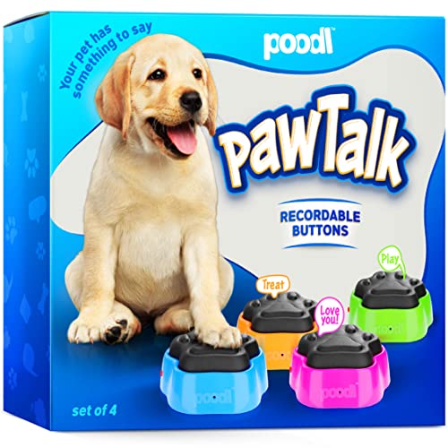 PawTalk Recordable Dog Buttons Talking Buttons for Pet Communication