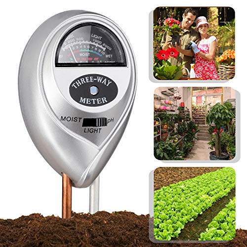image for Jellas Soil Moisture Meter - 3 in 1 Soil Tester Plant Moisture Sensor 