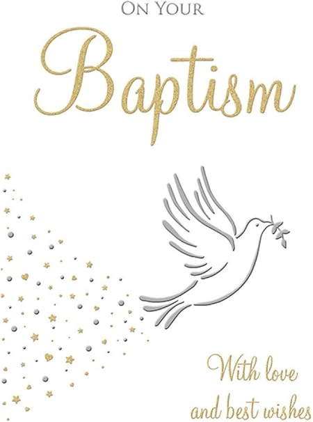 Biglietto Di Auguri Per Battesimo Tradizionale Religioso 17 8 X 12 7 Cm Amazon It Cancelleria E Prodotti Per Ufficio