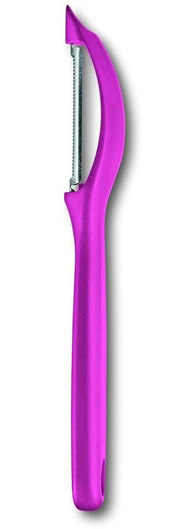 Victorinox Universalschäler mit Pendelklinge, Zackenschliff, Zweischneidig, Edelstahl, Spülmaschinengeeignet, rosa pink