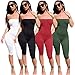 Women's One Piece Swimsuit Deep V Neck Strappy Swimwear Sexy Slimming Tummy Control Swimsuit Beach Dress