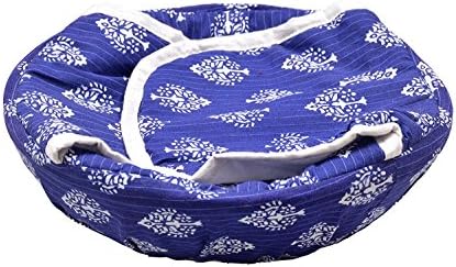 ABbuy Roti Cotton Cloth Basket, Washable with Chain, Traditional Roti Rumals with Assorted Colour, 100% Pure Cotton Cover Size :- 9 * 24 * 24 cm
