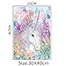 5D Diamond Painting, Full Drill Unicorn Special-Shaped Crystals Embroidery DIY Resin Cross Stitch Kit Home Decor Craft