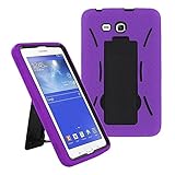 Galaxy Tab 3 Lite 7.0 Case, Kuteck Dual Layer Hybrid Full-body Protective Cover with Kickstand and Impact Resistant Bumpers For Samsung Galaxy Tab 3 7