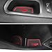 Door Mats Gate Slot Mat Inserts Cup Pads Center Console Liner Accessories 18PCS for Jeep Renegade 2018 2019 2020 (Red Trim)