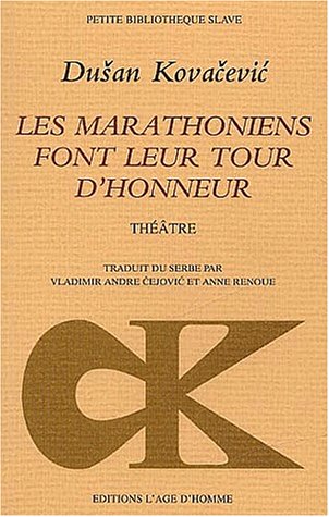 Les  marathoniens font leur tour d'honneur