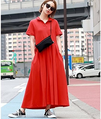 Amazon Co Jp コカ Coca フレアシルエットプリーツポロワンピース レッド Onesize 服 ファッション小物