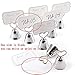 JZK 20 Sliver Bell Wedding Kissing Bell Card Holder Photo Holder memo Holder Place Holder for Wedding Birthday Baby Shower Christmas Party