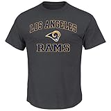 Los Angeles Rams Majestic NFL Charcoal Men's T-Shirt