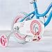 RoyalBaby Stargirl Kids Girls Bike Bicycle with Basket Training Wheels Kickstand 16 Inch Blue
