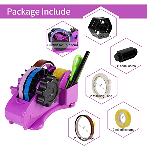 MultiRoll Cut Heat Tape Dispenser with 6pcs Tapes, Semi Automatic