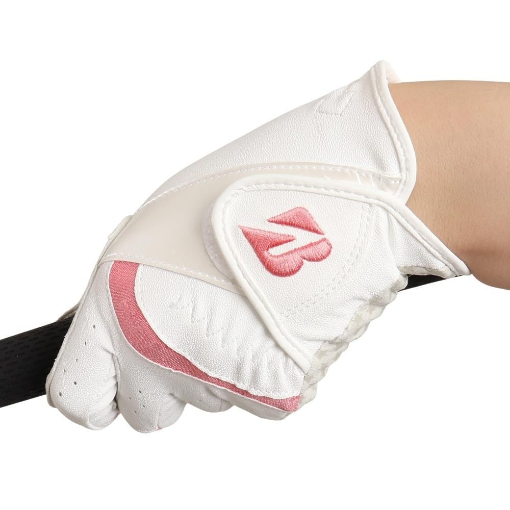 BRIDGESTONE(ブリヂストン) ゴルフグローブ ULTRA GRIP LADY GLG27L 左手用 レディス ホワイト×ピンク 19cm商品画像