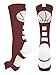 Basketball Socks with Basketball Logo Crew Socks (Maroon/White, Large)
