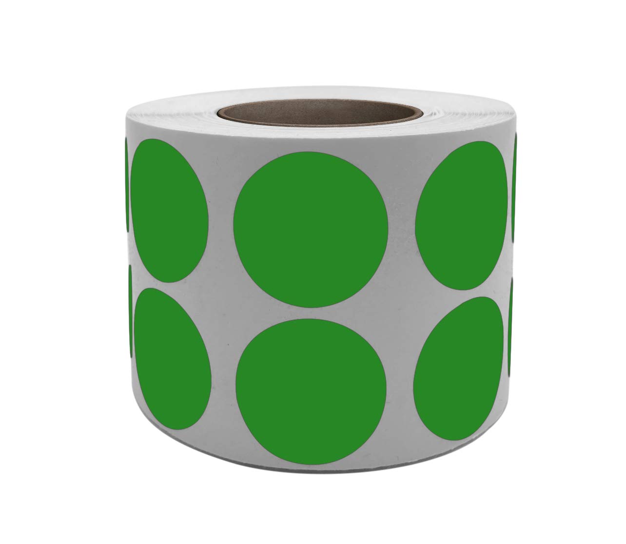 Royal Green Green Roll of Color Coding Labels 1.9cm Diameter Round Dot Stickers in Green 19mm 1050 Pack