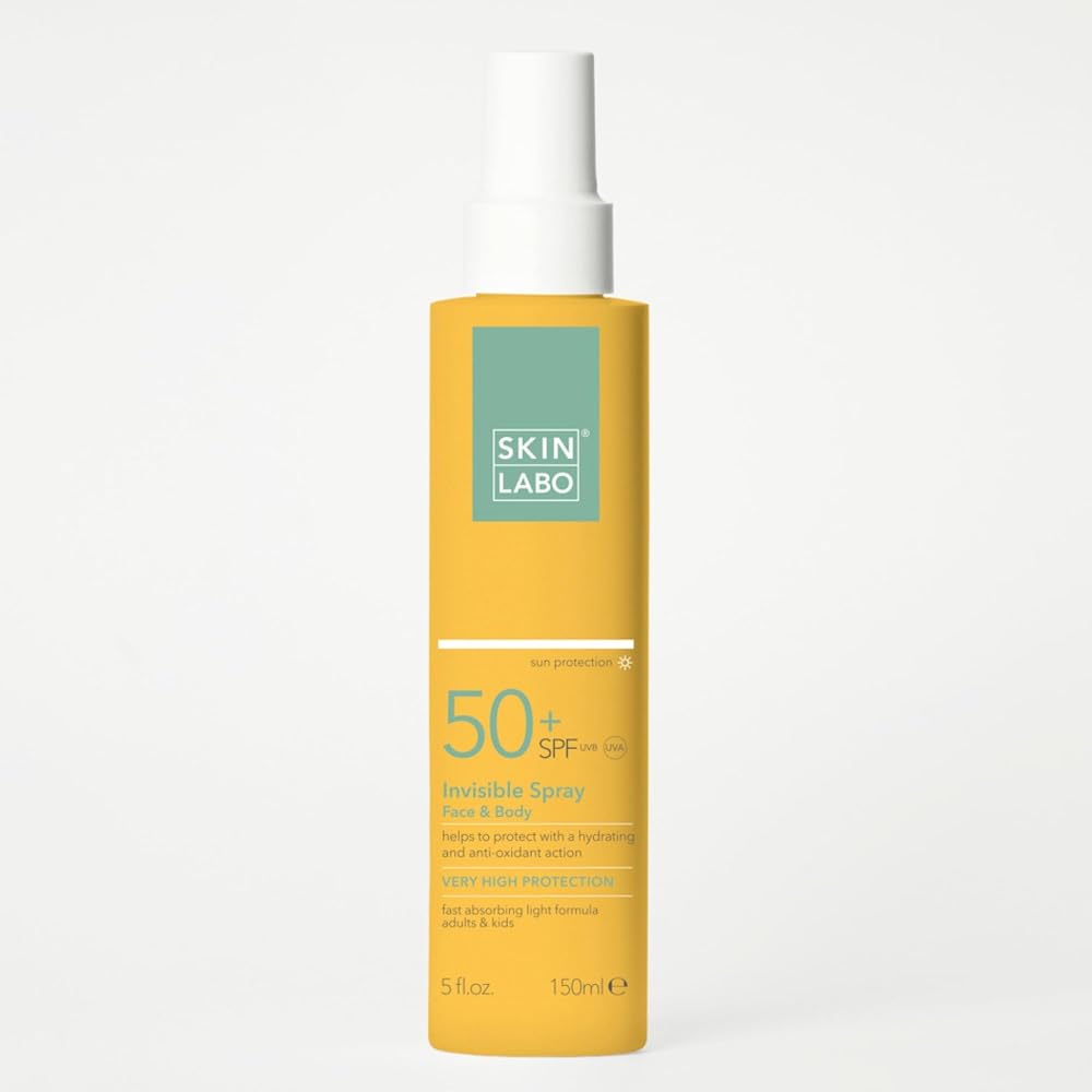 SkinLabo Invisible Face and Body Spray SPF 50+ UVA UVB Sunscreen Moisturizing