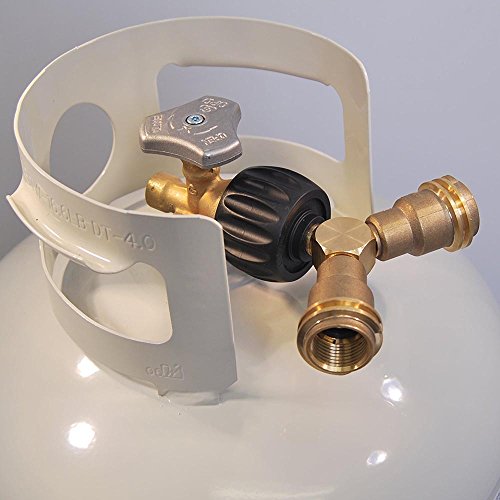 KIBOW Propane Y-Splitter Tee Adapter-100% Solid Brass-Work with BBQ Grills, Camping Stoves, Gas Burners, Propane Appliances