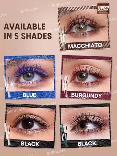 SHEGLAM All-In-One Volume & Length Mascara, Waterproof, Macchiato