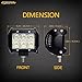 Eyourlife Led Work Light 18W 4 Inch SPOT Cree Led Pods Waterproof Led driving lights Fog Light Headlight Off Road Lights Led Spotlight for SUV ATV UTV Jeep (4PCS)