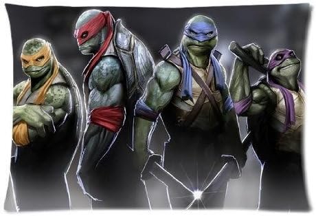 ZhouBrand Teenage Mutant Ninja Turtles 20 by 30 Inch Zippered Cotton And Polyester Rectangle Pillowcases Protector Case