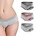 Zmart Women's Under the Bump Cotton Maternity 3-Pack Bikini Briefs G0237UW
