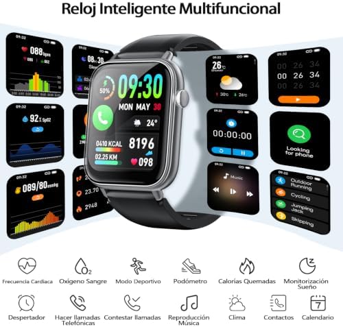 Reloj Inteligente Hombre Mujer con Llamadas Bluetooth