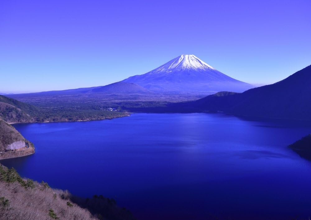 Amazon 絵画風 壁紙ポスター はがせるシール式 地球の撮り方 千円札の裏の絶景 本栖湖の富士山 日本の絶景 キャラクロ C Zjp 015a2 版 594mm 4mm 建築用壁紙 耐候性塗料 おもちゃ おもちゃ