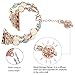 TOMAZON Compatible for Apple Watch Band 38mm 40mm 41mm, Handmade Luminous Pearl Adjustable iWatch Bracelet Metal Link Wristband Pendant for Women Girl - Rose Gold