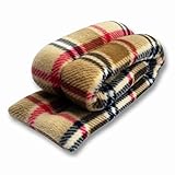 Microwavable Neck Heating Wrap By Sunny Bay – Flax Seeds Bean Bag Heat Pad for Neck Pain Relief, Microwave, Hot & Cold Therapy, Extra Long Shoulder Heat Pack, Back Pain Relief (London Plaid)