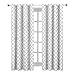 Meridian White Grommet Room Darkening Window Curtain Panels, Pair / Set of 2 Panels, 52x63 inches Each, by Royal Hotel