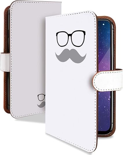Amazon Co Jp Zenfone3 Ze552kl ケース 手帳型 携帯ケース ヒゲ メガネ 白灰 めがね 髭 白 おしゃれ ゼンフォン ゼンフォーン ゼンホン スマホケース Ze 552kl イラスト カメラレンズ全面保護 カード収納付き 全機種対応 T0571 家電 カメラ