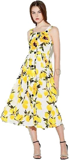 16春夏ベアトップレモンリゾートワンピ ワンピース 夏のワンピース 復古のワンピース 華奢ワンピース L ワンピース チュニック 通販 Amazon
