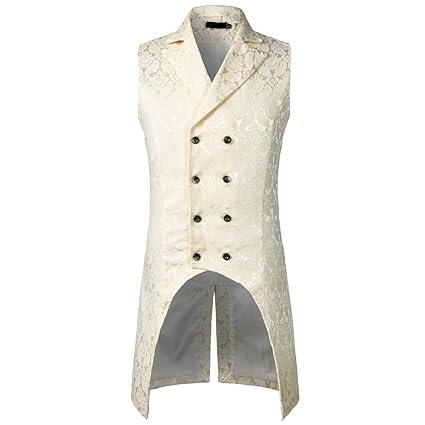 CICIYONER ?Herren Party Oberbekleidung? Print Mantel? Frack Jacke Gothic Gehrock Uniform Kostüm S-XXXL