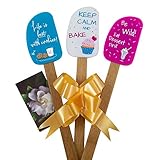 3 Piece Fun Silicone Spatula Gift Set With Lovely Bow And Photo Gift Card. Easy Clean, Durable, High Temperature And Stain Resistant. Bamboo Handles. Great For Gifts, Baking, Cooking, Sauteing.