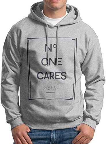 XiaoTing Men Cute Letters Print Leisure Hiking Ash Fleeces XL