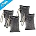 Thinkga Bamboo Charcoal Air Purifying Bag, 4 Pack/Set 100g, Used for Car, Closet, Bathrooms and Pet Areas to Remove Odor, Absorb Moisture, Fresh Air
