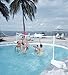 Dunn-Rite AquaVolly Pool Volleyball Net Set for Adults & Kids, White