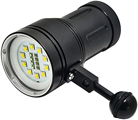 12000Lumen 10xCREE XM-L2 White Light + 4x Red Light+4x Blue Light LED Underwater Video Diving Flashlight Lamp [Energy Class A+++]