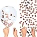 Rose Gold Happy Birthday Party Decorations | Banner Letter Balloons + 10pcs 18